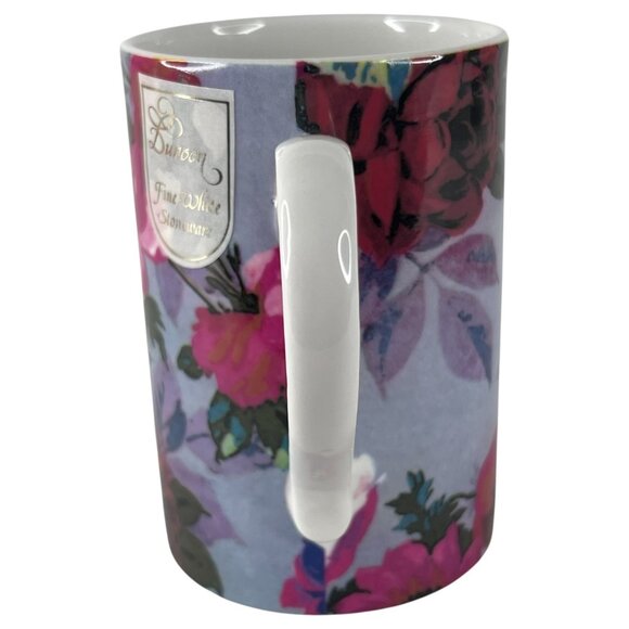 Dunoon Fine White Stoneware Floral Kew Mug Made in Scotland 19th Century Design - Picture 6 of 10